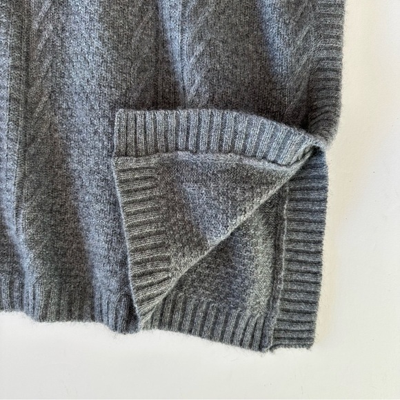 Cynthia Rowley Cashmere Gray Sweater Oversized Short Sleeve XS/S - Picture 10 of 15
